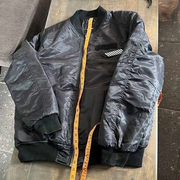 South Pole Flight Bomber black jacket Large - Picture 5 of 11